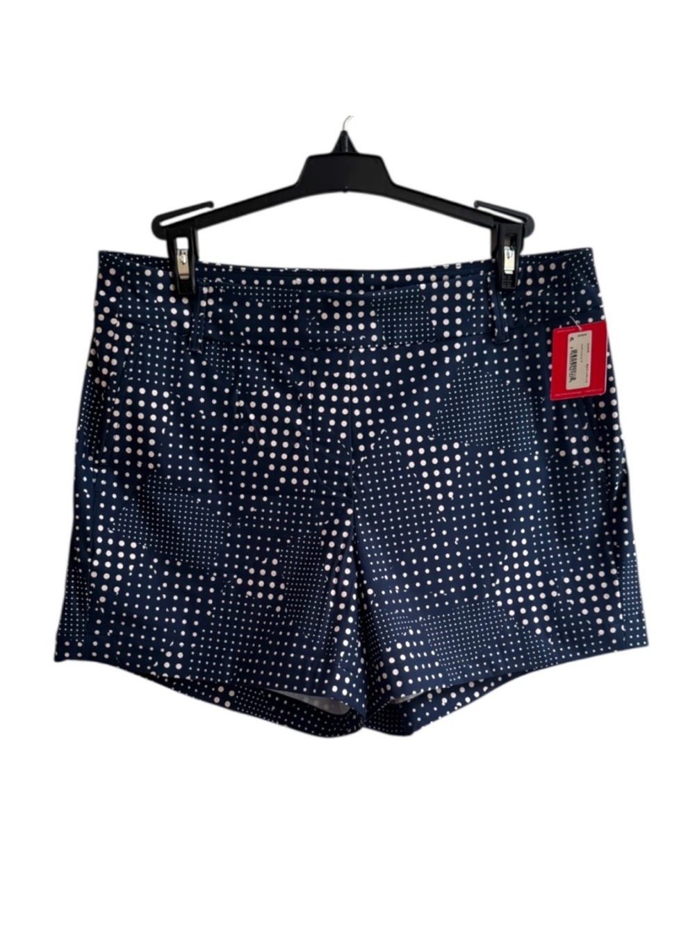 Spanx Navy Polka Dot Women's Shorts Inseam 4”